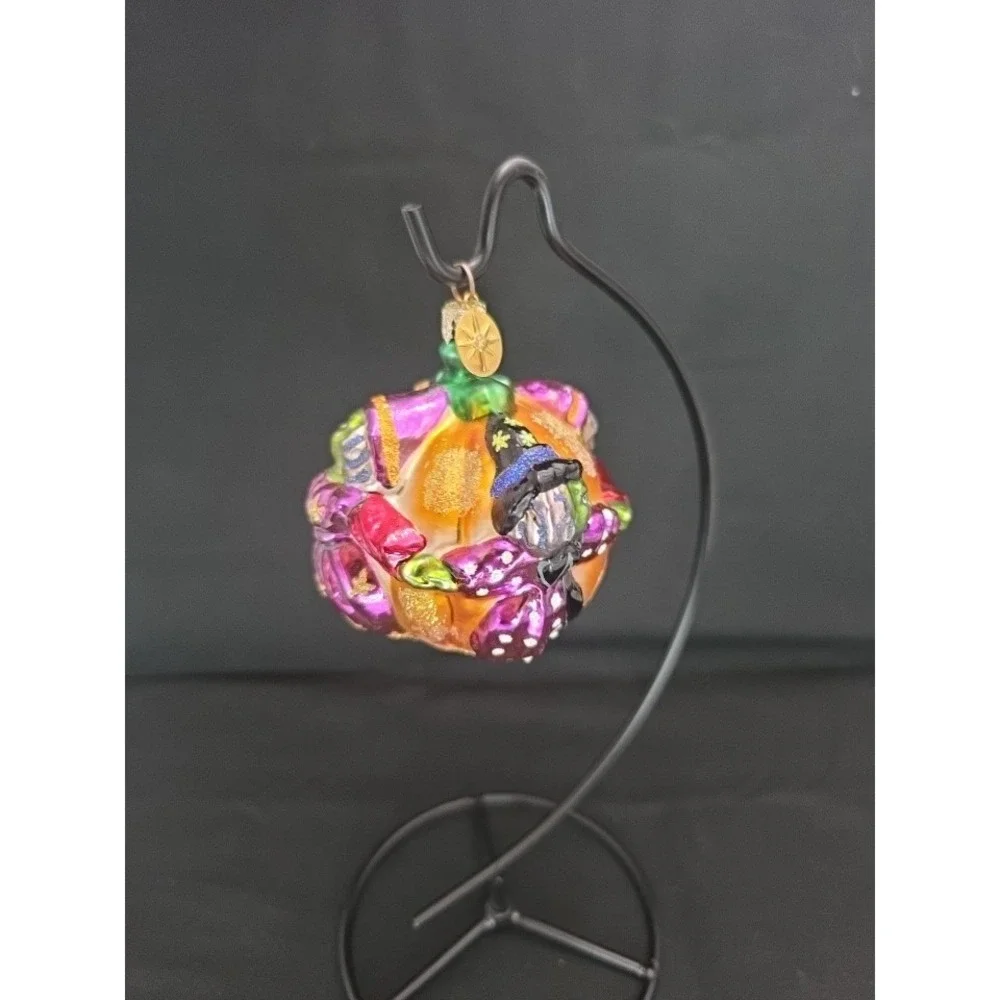 Christopher Radko Crone Capades 01-0162-0 Witches Pumpkin Halloween Ornament 4